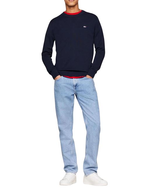 Maglioncino blu in cotone Tommy Jeans | DM0DM18895C1G